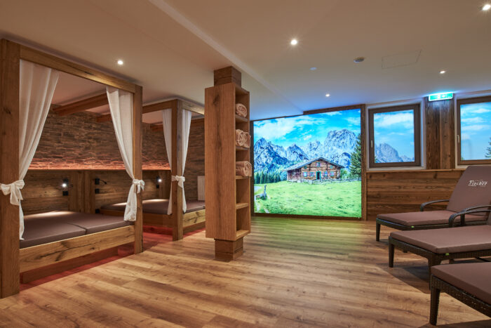 Alpenhotel Fischer, Wellnessbereich, Ruheliegen 2er