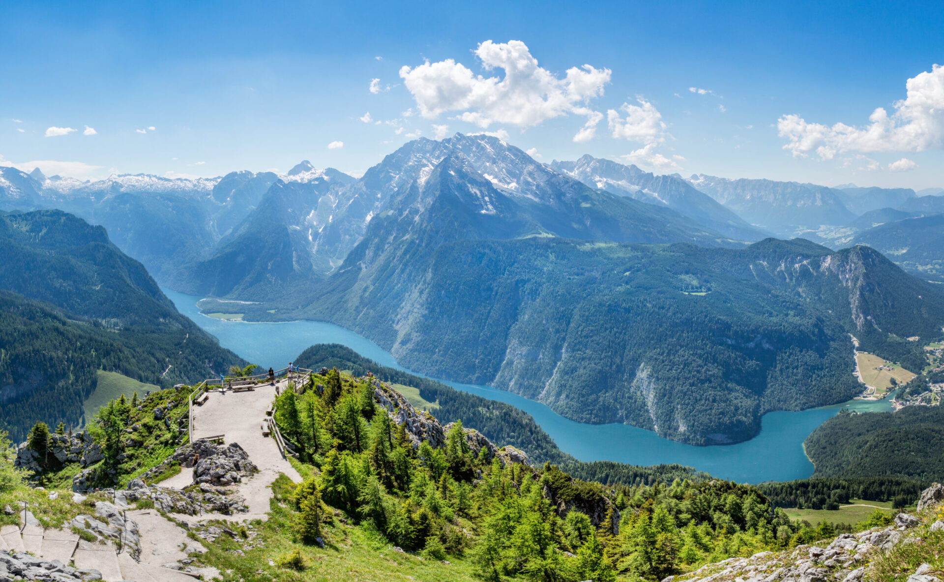 alpenhotel fischer berchtesgaden blick auf koenigssee vom jenner mrgb adobestock 114292796